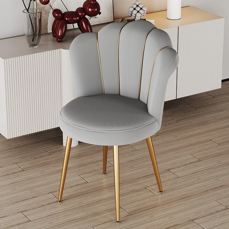Nordic Dressing Chair Design Home Chairs With Backrest Bedroom Makeup Stool Creative Armchair Dining Chairs Furniture