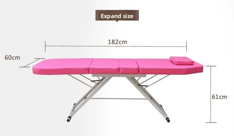 Portable Foldable Massage Bed, Handheld Beauty Physiotherapy Table for Acupuncture Moxibustion Home Use