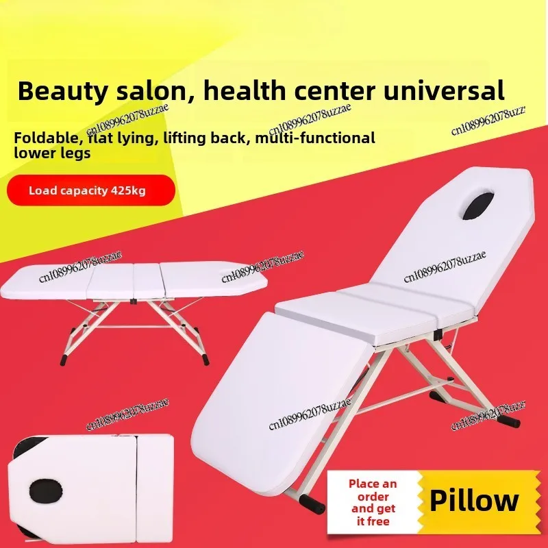 Portable Foldable Massage Bed, Handheld Beauty Physiotherapy Table for Acupuncture Moxibustion Home Use