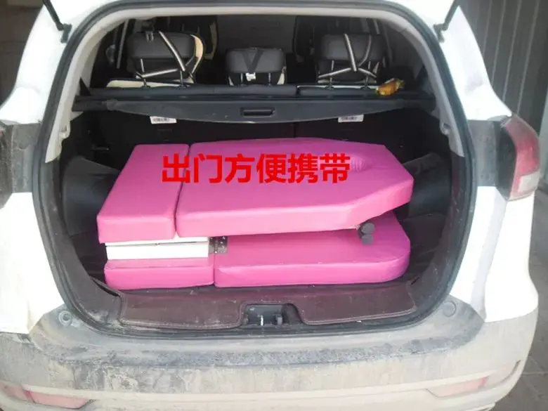 Portable Foldable Massage Bed, Handheld Beauty Physiotherapy Table for Acupuncture Moxibustion Home Use