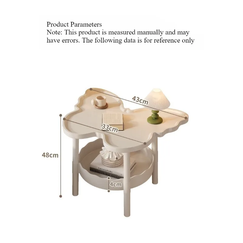 Creative butterfly coffee table, living room, sofa side, bedroom, bedside small bedside table, rack, mobile side, simple