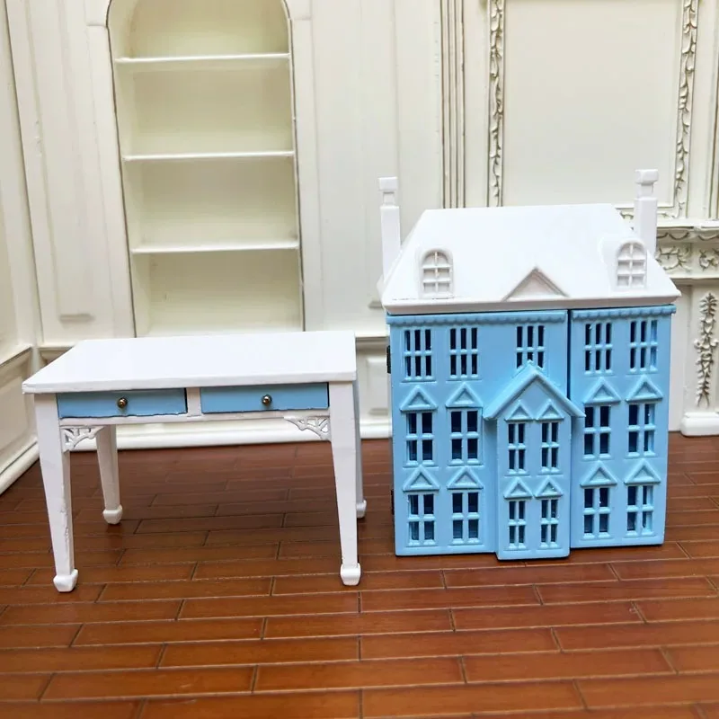 Furniture Decorations Mini Carved Tables and Chairs Computer Desks and Chairs  Scenes Ob11 Furniture BJD 1: 12 European Style
