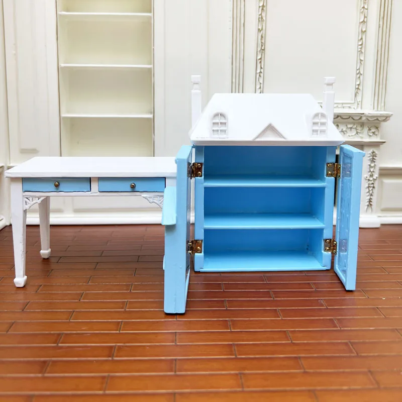 Furniture Decorations Mini Carved Tables and Chairs Computer Desks and Chairs  Scenes Ob11 Furniture BJD 1: 12 European Style