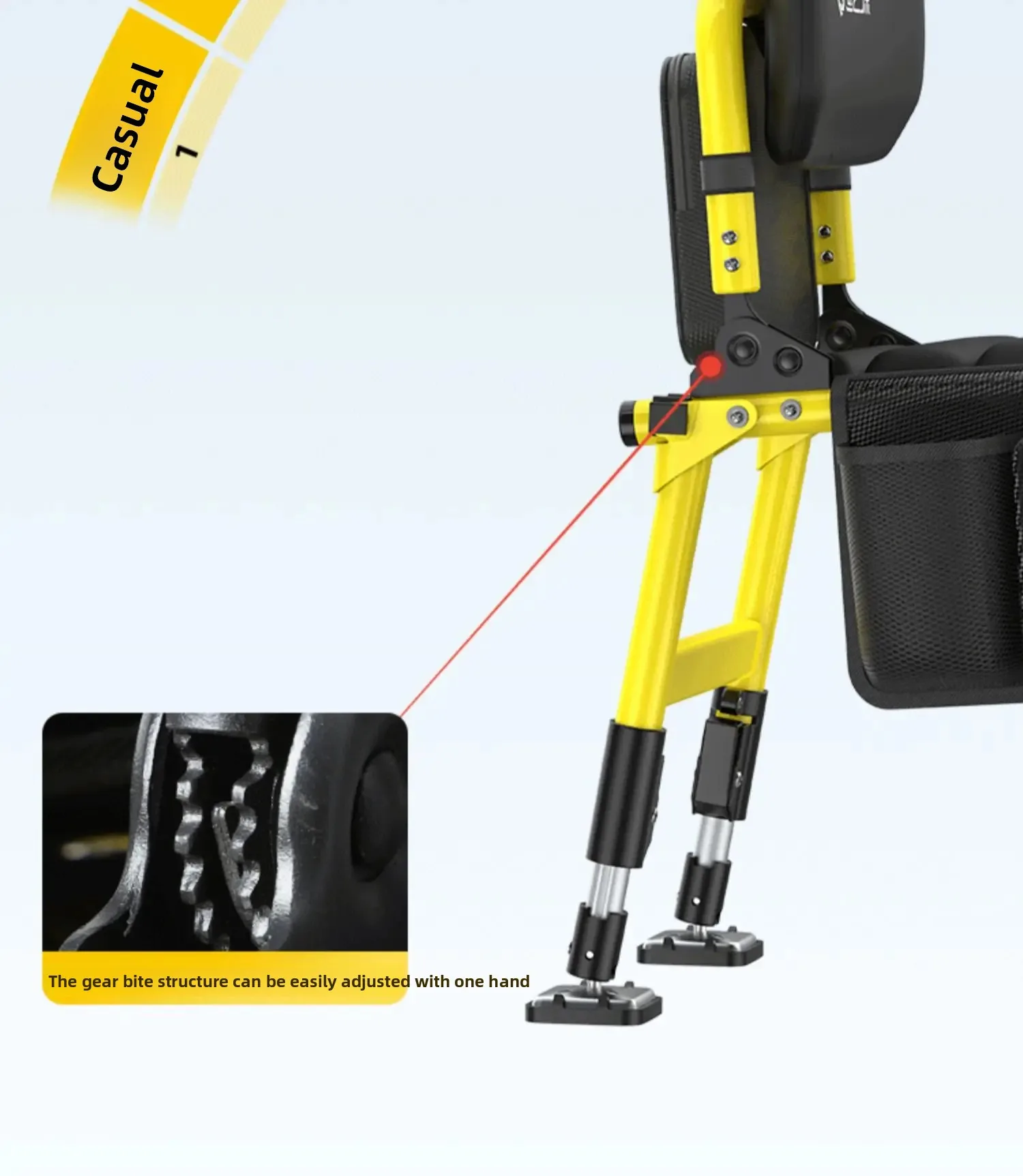 Chair- Multi-Functional All-Terrain Foldable Fishing Seat, Heavy-Duty Portable Stool for Quick-Lock Legs/Riverbank
