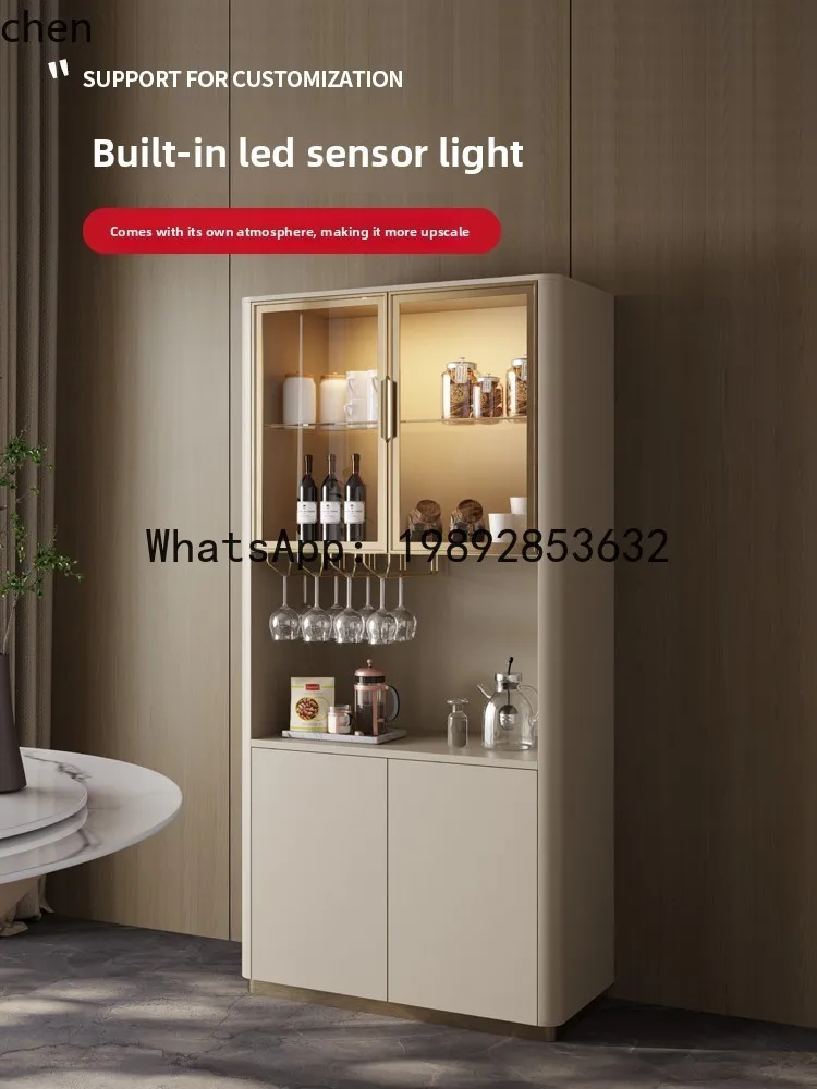 YFY High-End Wine Cabinet Modern Living Room Storage Small Apartment Red Wine Storage Cabinet Glass Display Side Cabinet