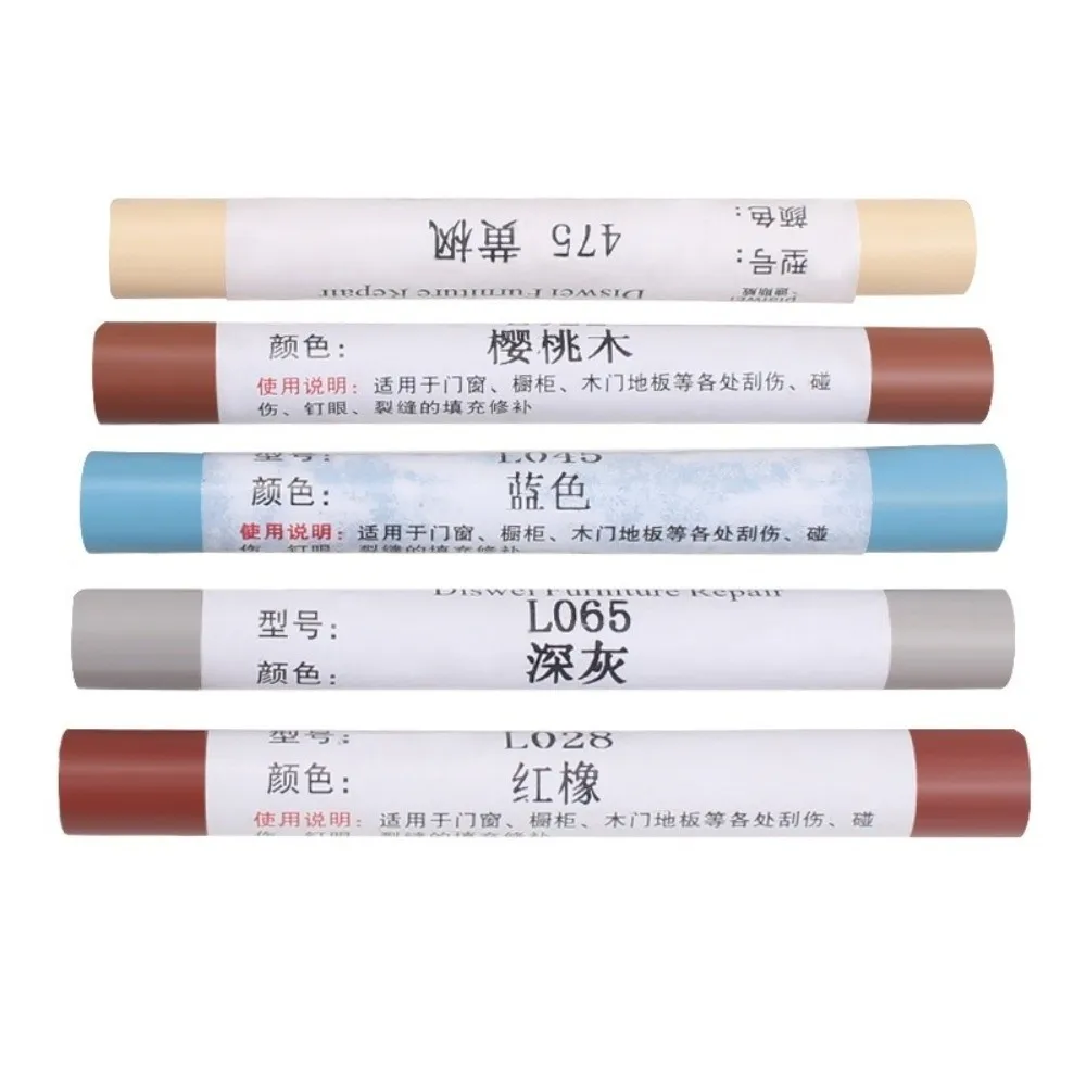 Waterproof Furniture Repair Pen Wooden Furniture Touch Up Floor Repair Pen Stains Scratches Damaged Scratch Wood Repair Crayon