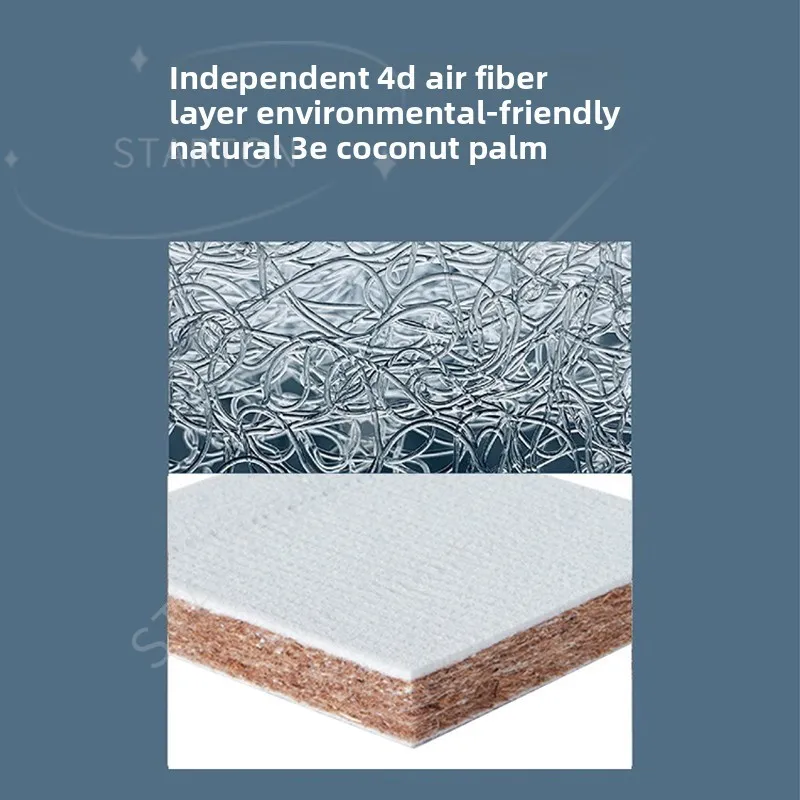 Children's Mattress 10CM Thickness Natural Coconut Palm Removable and Washable Antibacterial Anti-mite Double-sided Available