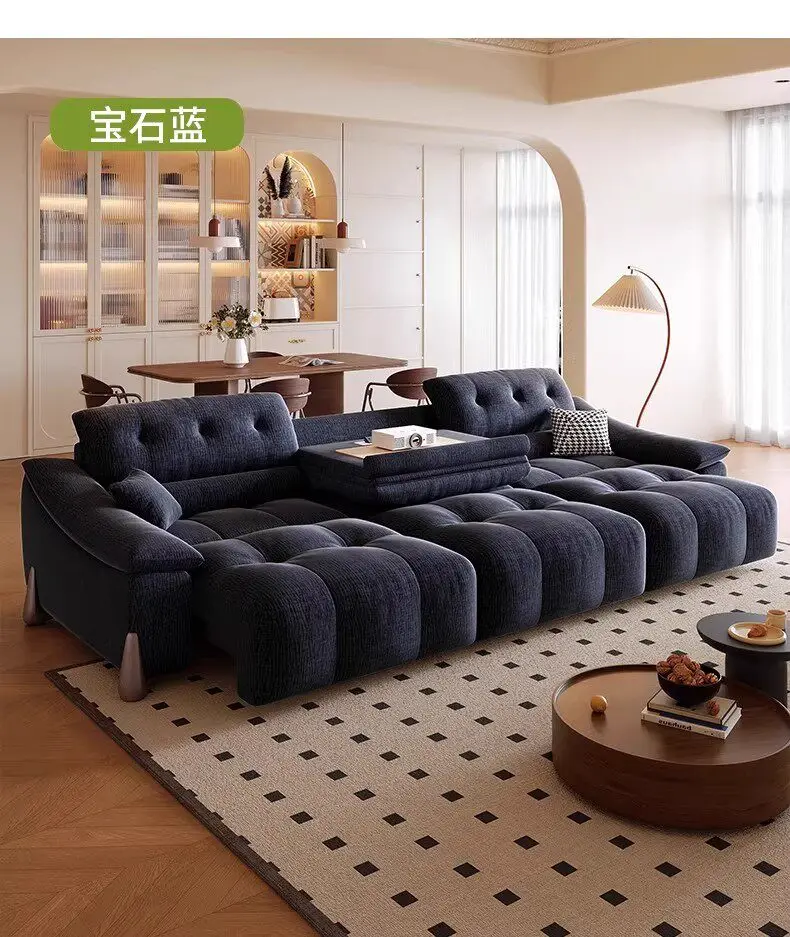 Modern Italian Arm Electric Sofa Fabric Luxury Apartments Sleeper Sofa Living Room Oversized Relax Divano Moderno Furniture Home