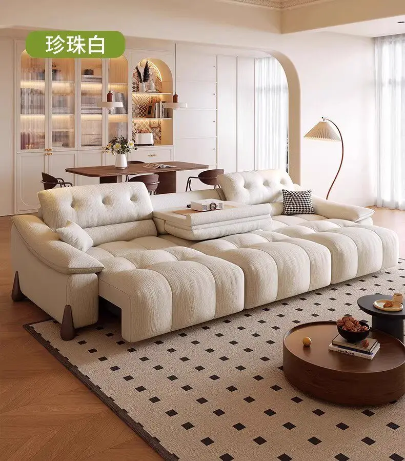 Modern Italian Arm Electric Sofa Fabric Luxury Apartments Sleeper Sofa Living Room Oversized Relax Divano Moderno Furniture Home