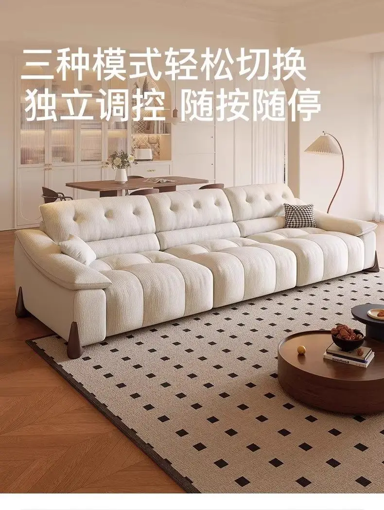 Modern Italian Arm Electric Sofa Fabric Luxury Apartments Sleeper Sofa Living Room Oversized Relax Divano Moderno Furniture Home