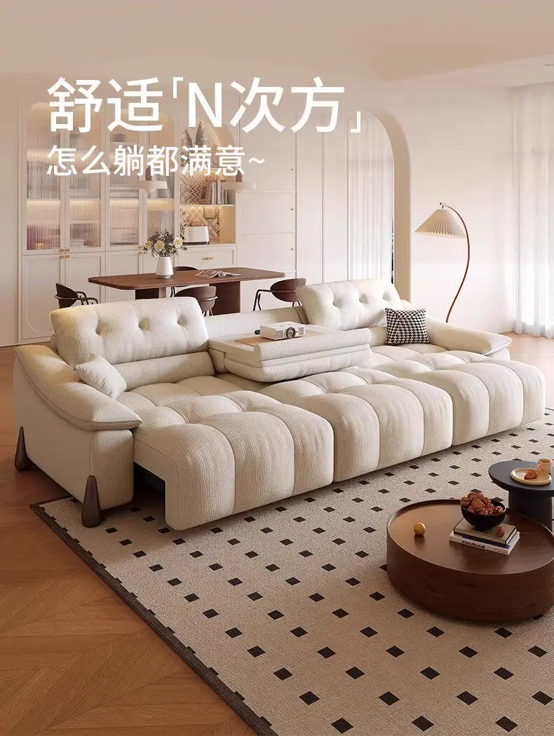 Modern Italian Arm Electric Sofa Fabric Luxury Apartments Sleeper Sofa Living Room Oversized Relax Divano Moderno Furniture Home