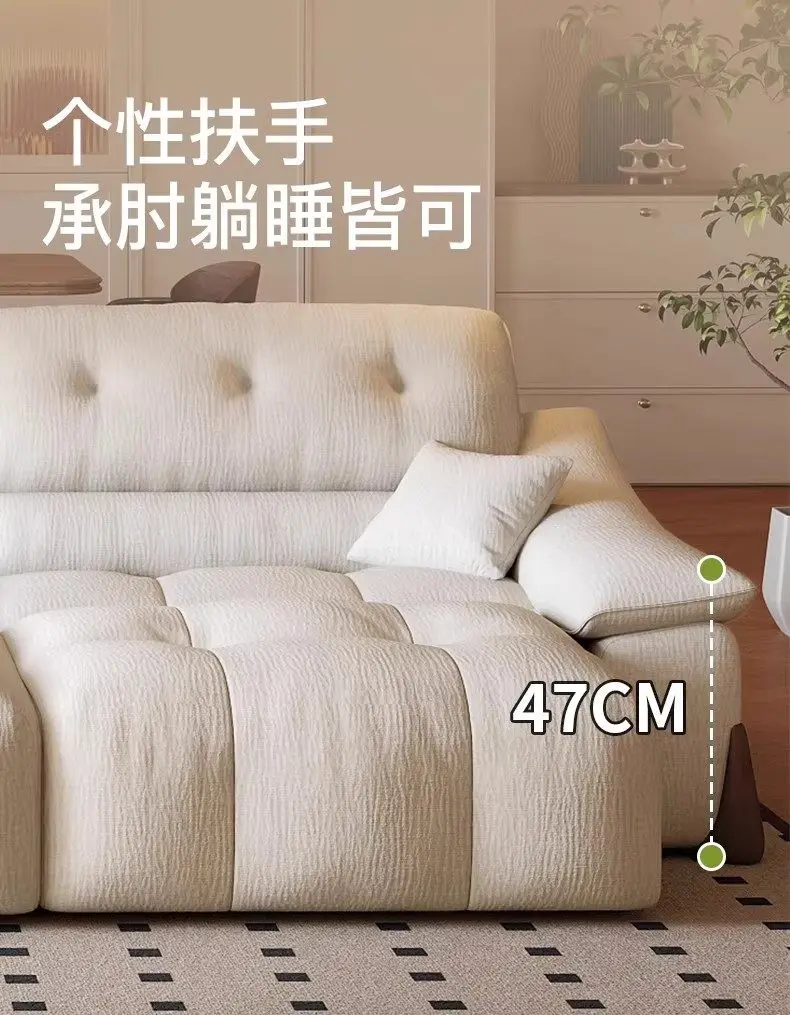 Modern Italian Arm Electric Sofa Fabric Luxury Apartments Sleeper Sofa Living Room Oversized Relax Divano Moderno Furniture Home