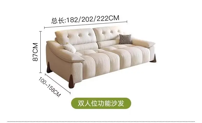 Modern Italian Arm Electric Sofa Fabric Luxury Apartments Sleeper Sofa Living Room Oversized Relax Divano Moderno Furniture Home