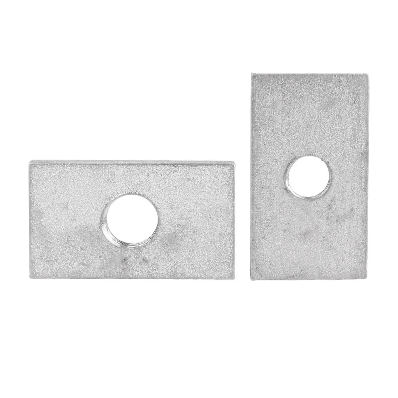 M3 M4 M5 M6 M8 M10 M12 304 Stianless Steel Square Nut Rectangular Nuts Thin Slider Block Nuts Aluminum Profile Accessory