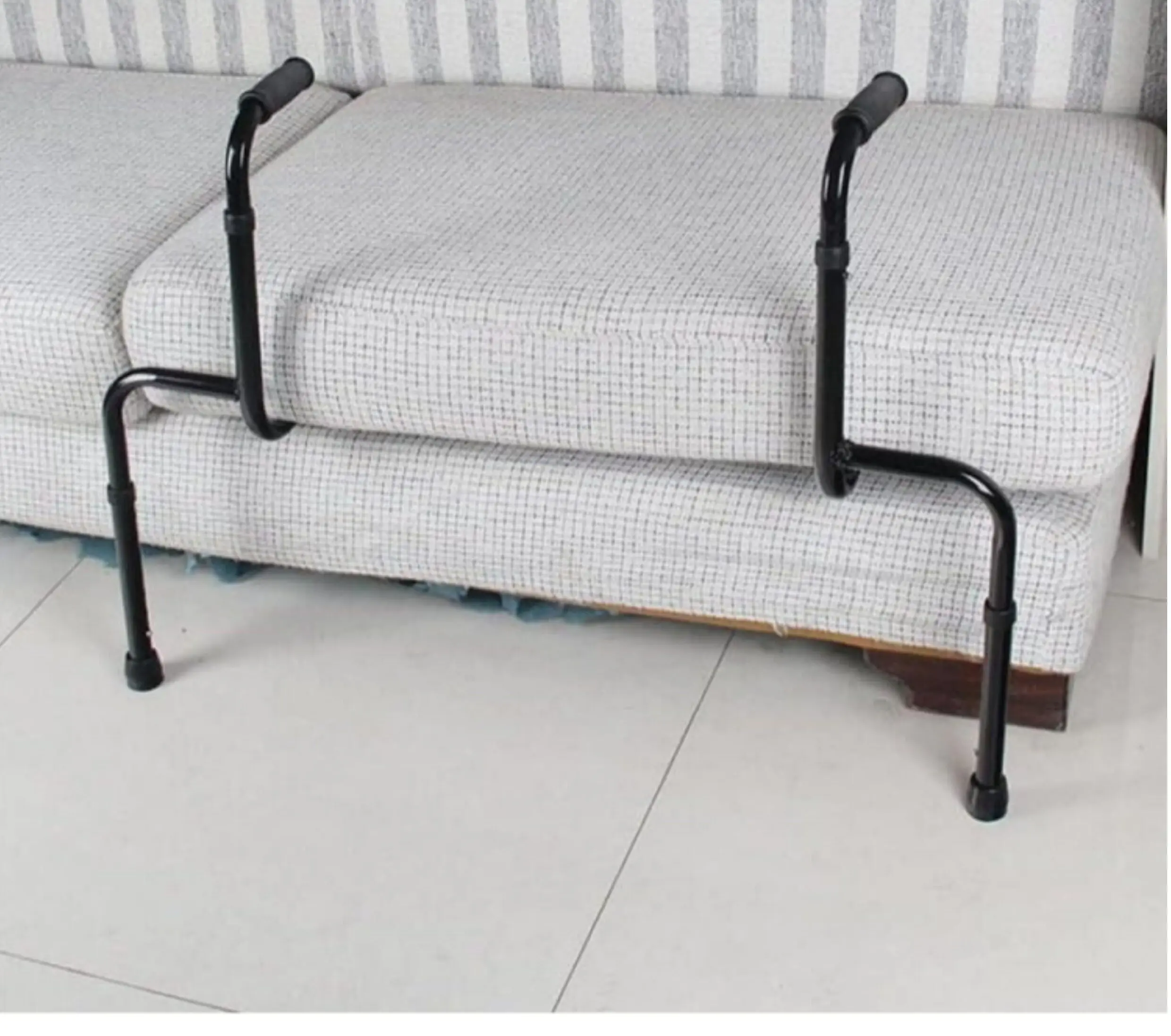 Elderly Standing Assistance Rail, Height Adjustable Bedside Safety Handle, Sit-to-Stand Helper for Chair & Recliner