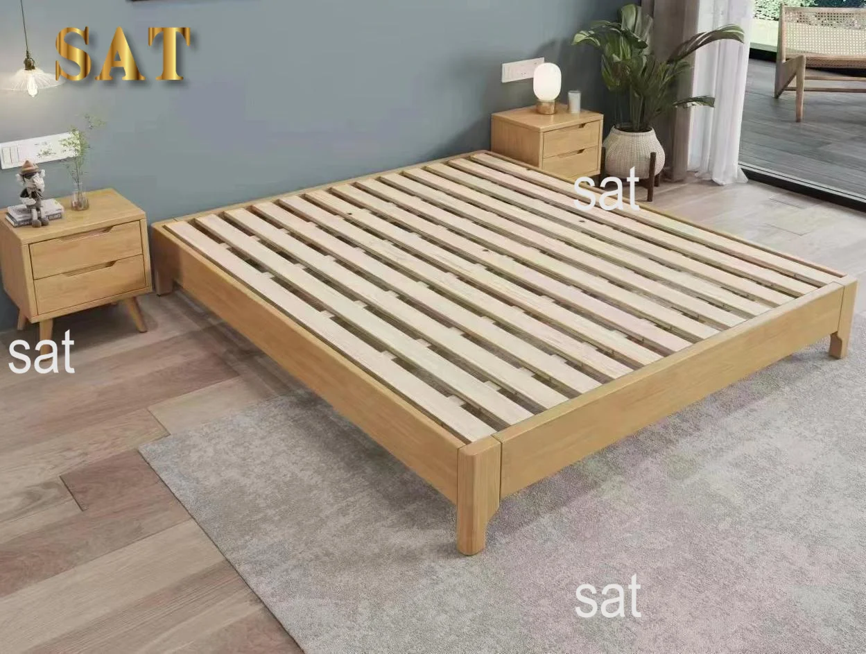%&Japanese Tatami Bed Frame Simple Modern Minimalist Solid Wooden Tatami Bed Frame