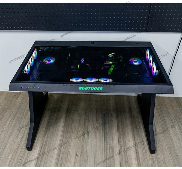X4 New Arrivals Computer chassis integrated table water-cooled special-shaped built-in full transparent large chassis e-sports t