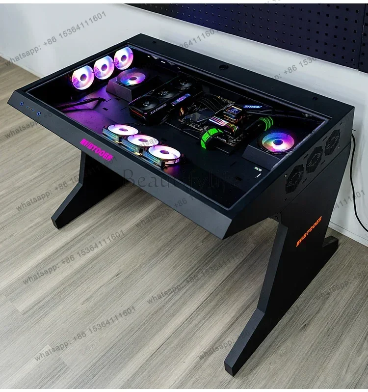 X4 New Arrivals Computer chassis integrated table water-cooled special-shaped built-in full transparent large chassis e-sports t