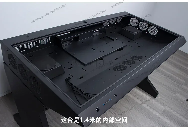 X4 New Arrivals Computer chassis integrated table water-cooled special-shaped built-in full transparent large chassis e-sports t