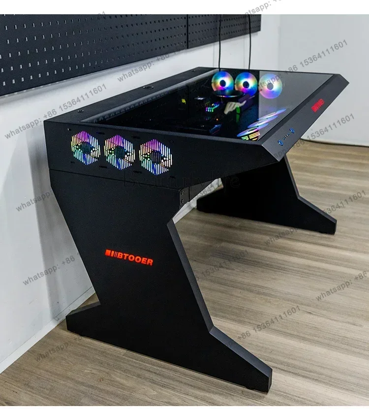 X4 New Arrivals Computer chassis integrated table water-cooled special-shaped built-in full transparent large chassis e-sports t