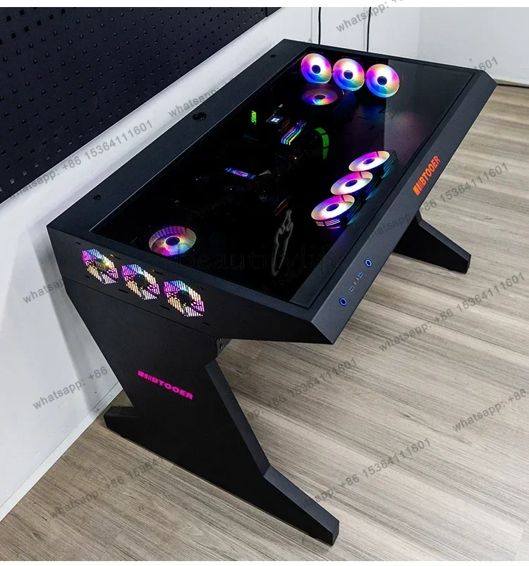 X4 New Arrivals Computer chassis integrated table water-cooled special-shaped built-in full transparent large chassis e-sports t