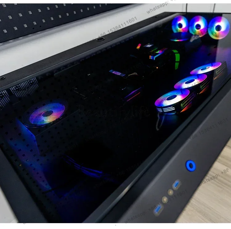 X4 New Arrivals Computer chassis integrated table water-cooled special-shaped built-in full transparent large chassis e-sports t