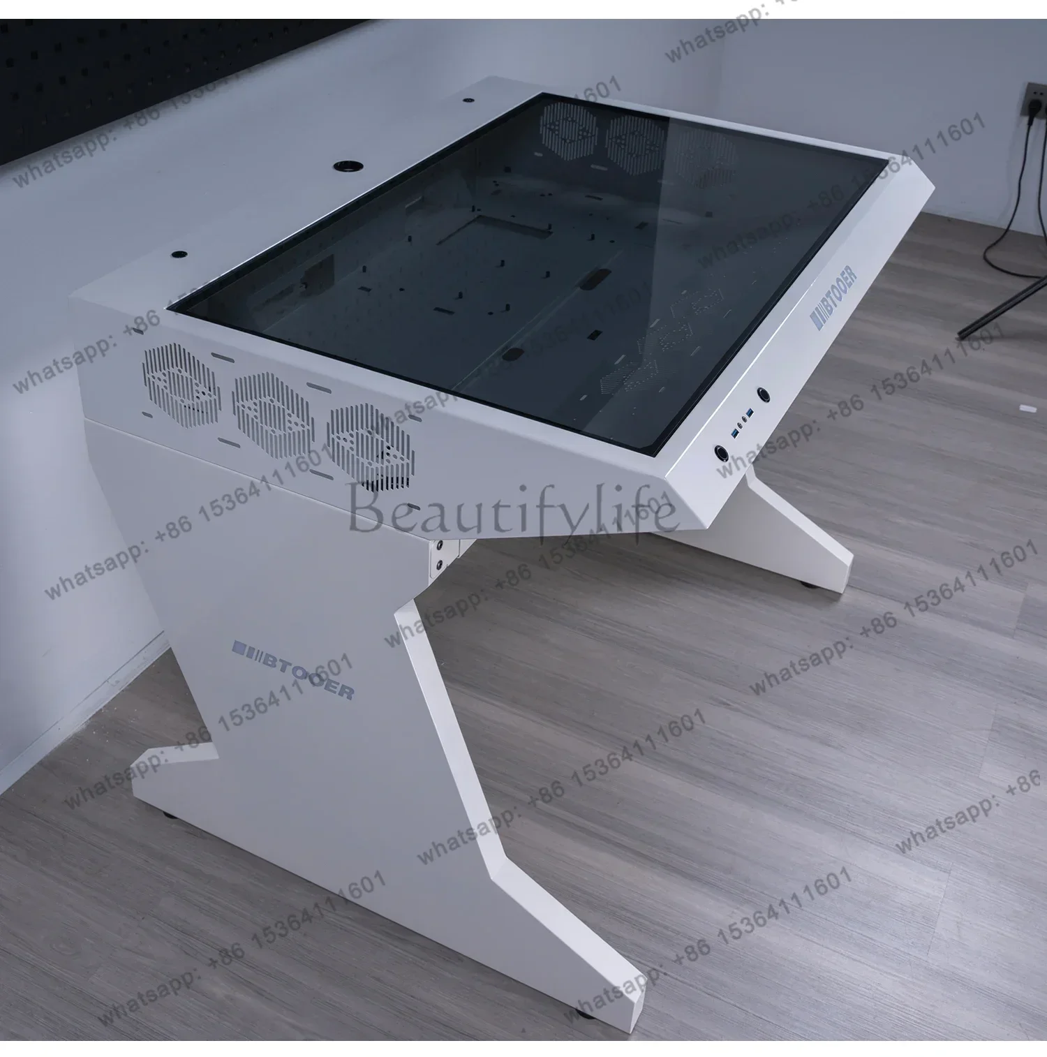 X4 New Arrivals Computer chassis integrated table water-cooled special-shaped built-in full transparent large chassis e-sports t