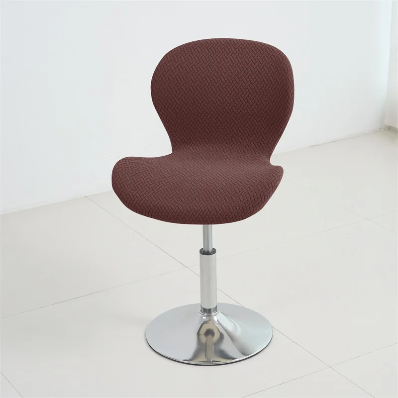 1/4pcs Durable Jacquard Butterfly Curved Chair Cover All-inclusive Bar Seat Cover Elastic Stool Seat Slipcovers for Living Room