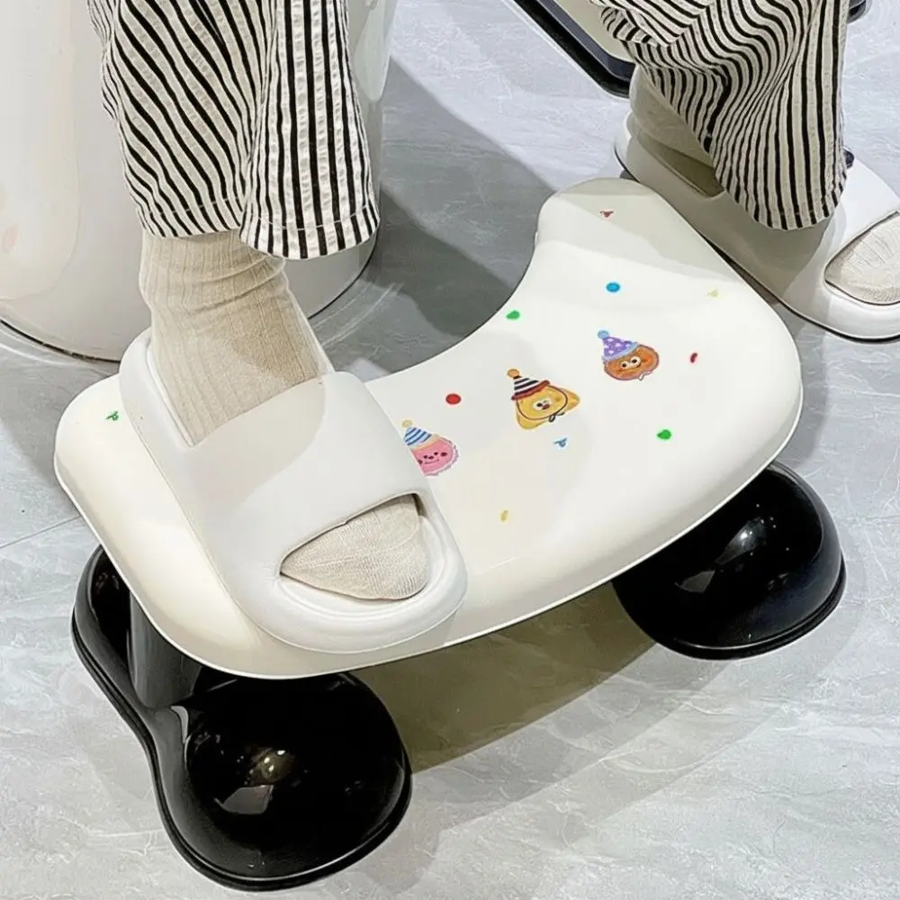 New Cartoon Footrest Toilet Sturdy Practical Bathroom Step Stool Non-Slip Toilet Squat Stool Bathroom Use