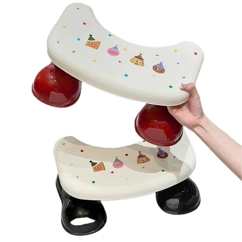 New Cartoon Footrest Toilet Sturdy Practical Bathroom Step Stool Non-Slip Toilet Squat Stool Bathroom Use