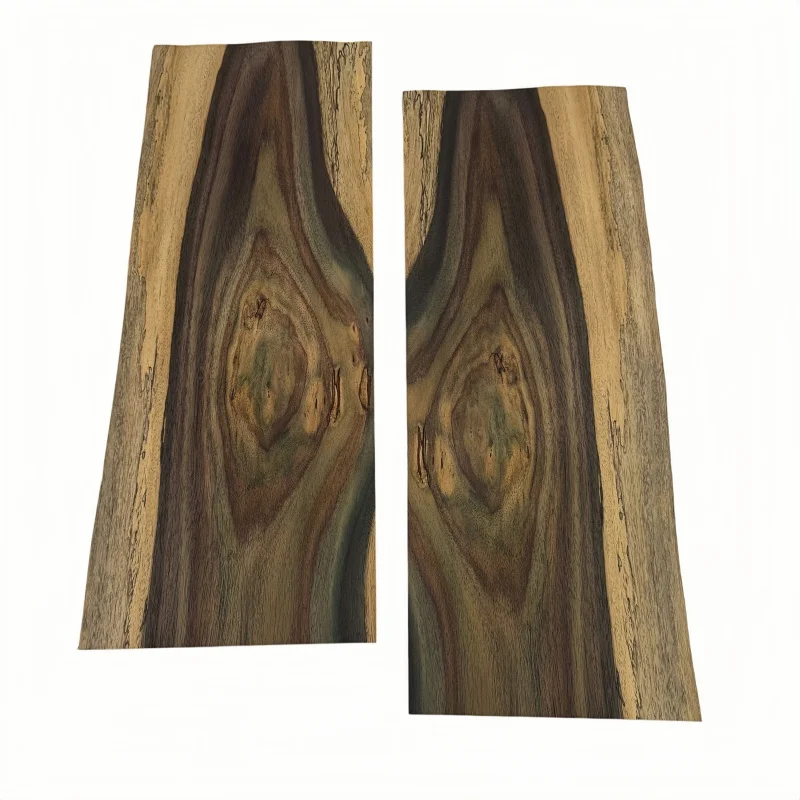 2pcs 0.5mm Natural Padauk Veneer, Bookmatched, Guitar Body Veneer, DIY Marquetry Veneer, Size 50x18cm