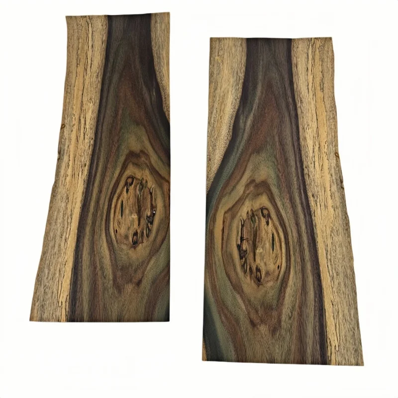 2pcs 0.5mm Natural Padauk Veneer, Bookmatched, Guitar Body Veneer, DIY Marquetry Veneer, Size 50x18cm