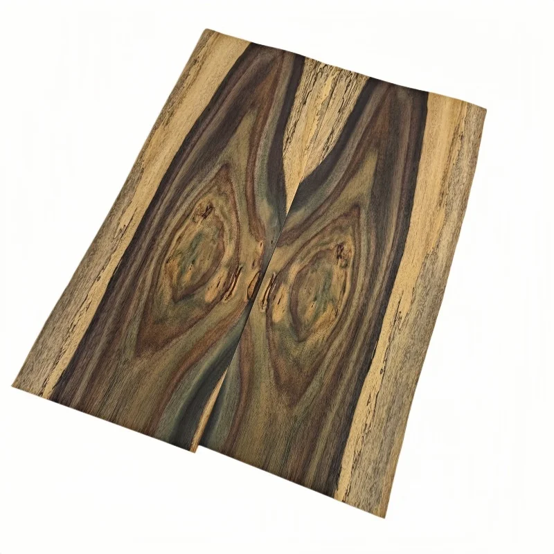 2pcs 0.5mm Natural Padauk Veneer, Bookmatched, Guitar Body Veneer, DIY Marquetry Veneer, Size 50x18cm