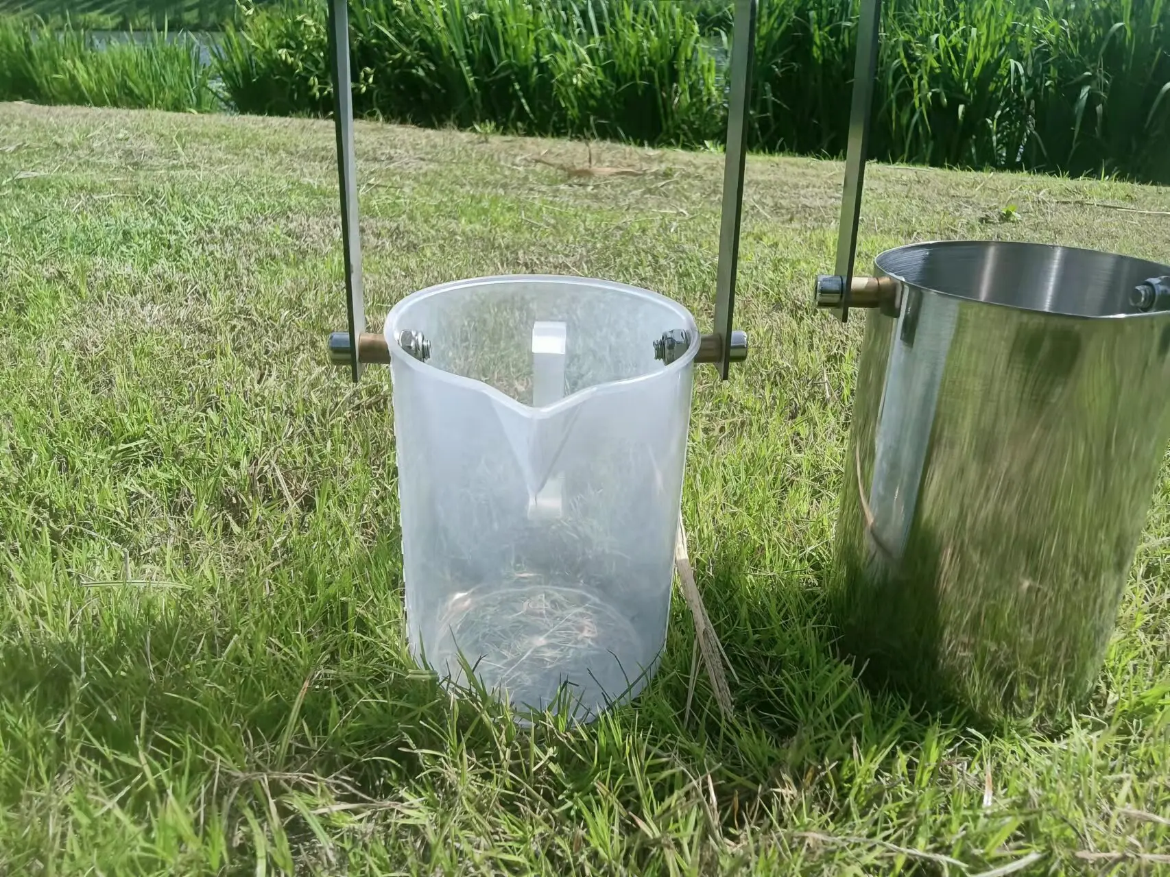 500ML 304 Thicke Stainless Steel/Plastic Telescopic Rod Water Sampler Water Quality Sampler Near Shore Far Water Sampling Barrel