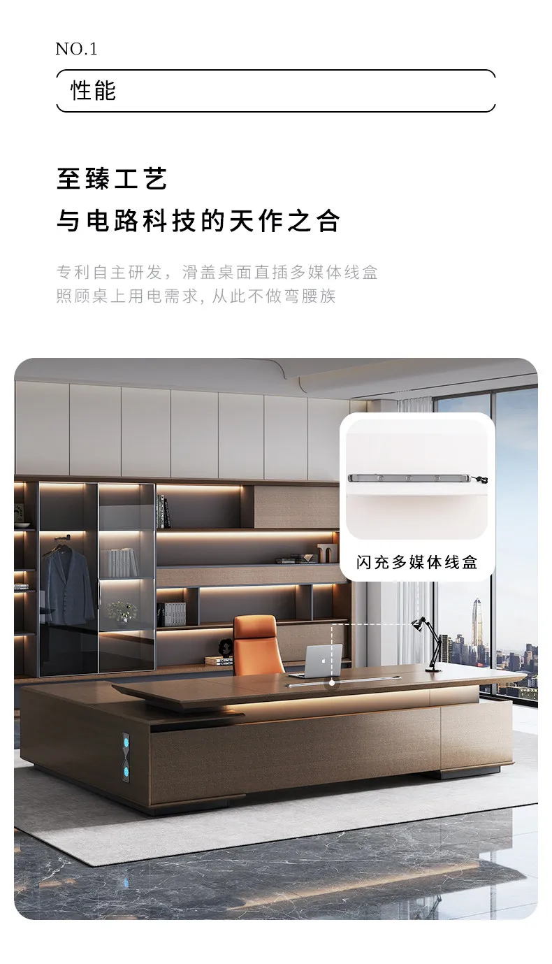 Modern Desktop Executive Desk Designer L Shape Standing Computer Table Office Desks Work Luxury Mesas De Escritorio Home Office