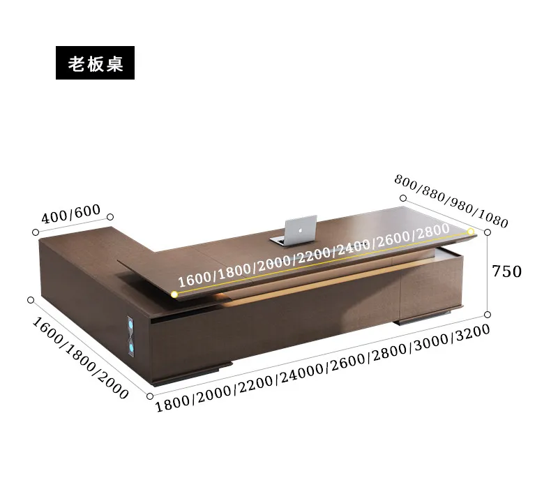 Modern Desktop Executive Desk Designer L Shape Standing Computer Table Office Desks Work Luxury Mesas De Escritorio Home Office