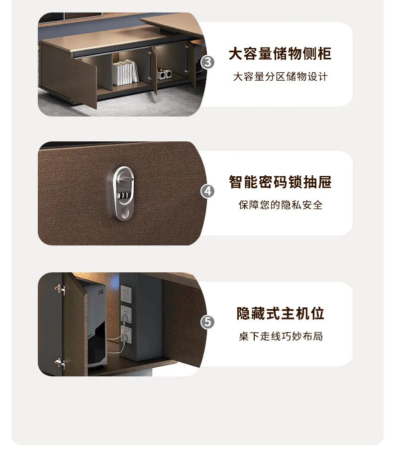 Modern Desktop Executive Desk Designer L Shape Standing Computer Table Office Desks Work Luxury Mesas De Escritorio Home Office
