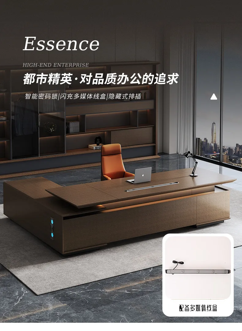 Modern Desktop Executive Desk Designer L Shape Standing Computer Table Office Desks Work Luxury Mesas De Escritorio Home Office