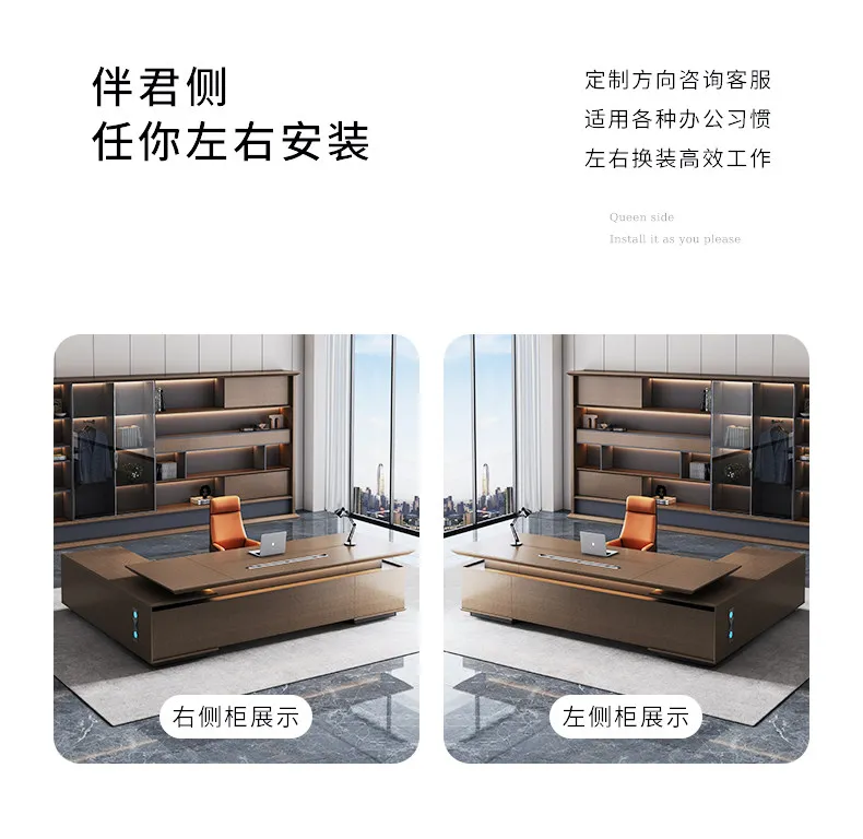 Modern Desktop Executive Desk Designer L Shape Standing Computer Table Office Desks Work Luxury Mesas De Escritorio Home Office