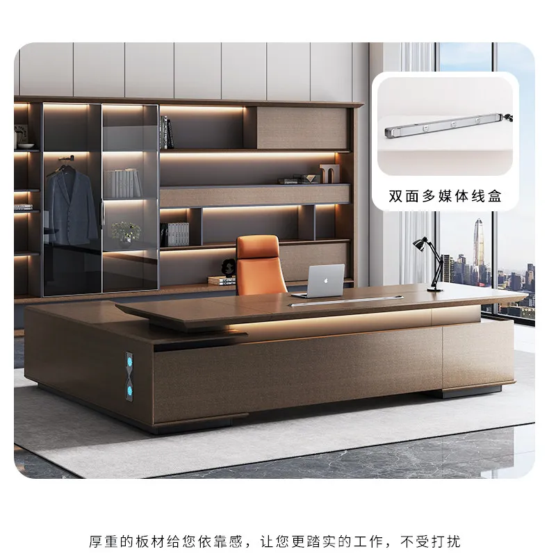 Modern Desktop Executive Desk Designer L Shape Standing Computer Table Office Desks Work Luxury Mesas De Escritorio Home Office