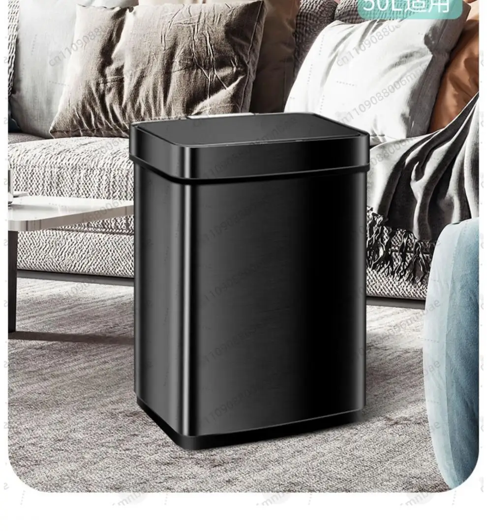 Intelligent induction double-layer multi-purpose classification trash can 30L to 80L stainless steel living room kitchen office