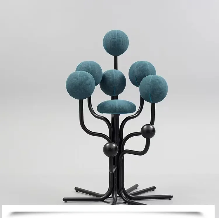 A Modern Light Luxury Simple Nordic Model Ergonomic Sofa Shaped Branch Fork Earth Garden Leisure Chair