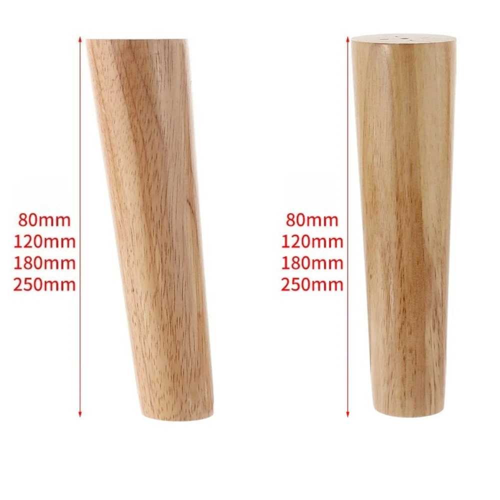 4pcs Solid Wood Sofa Legs Wooden Coffee Table Furniture Bedside Table TV Cabinet Support Stabilize Feet Straight Furniture Legs