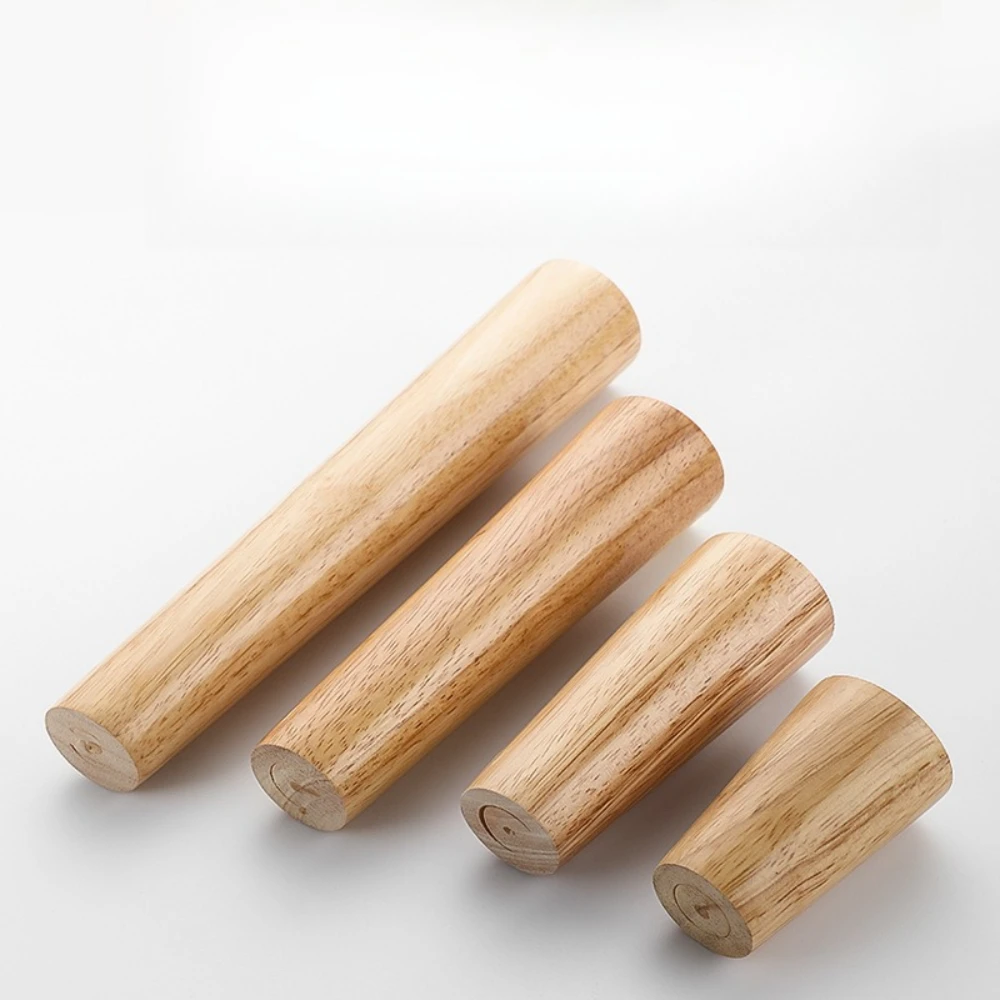 4pcs Solid Wood Sofa Legs Wooden Coffee Table Furniture Bedside Table TV Cabinet Support Stabilize Feet Straight Furniture Legs