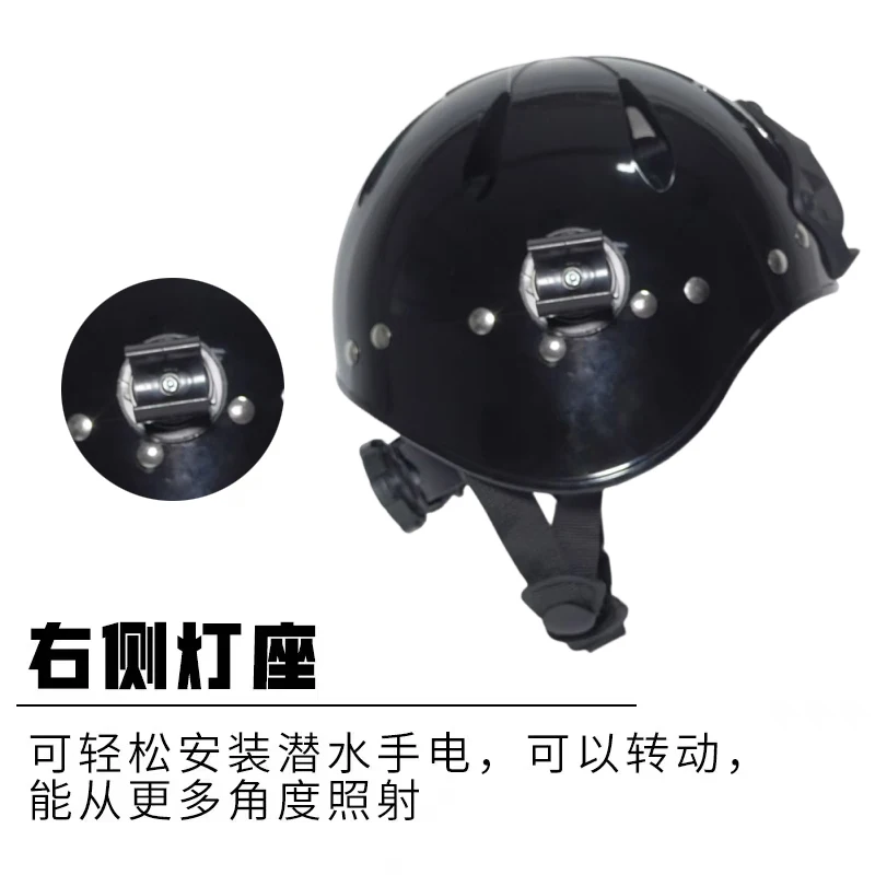 Diving Helmet Anti Impact Thickened Saltwater Resistant Red Yellow Tactical Water Rescue Safety Helmet