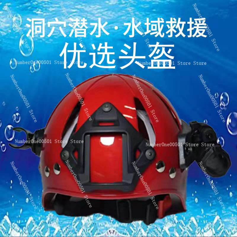 Diving Helmet Anti Impact Thickened Saltwater Resistant Red Yellow Tactical Water Rescue Safety Helmet