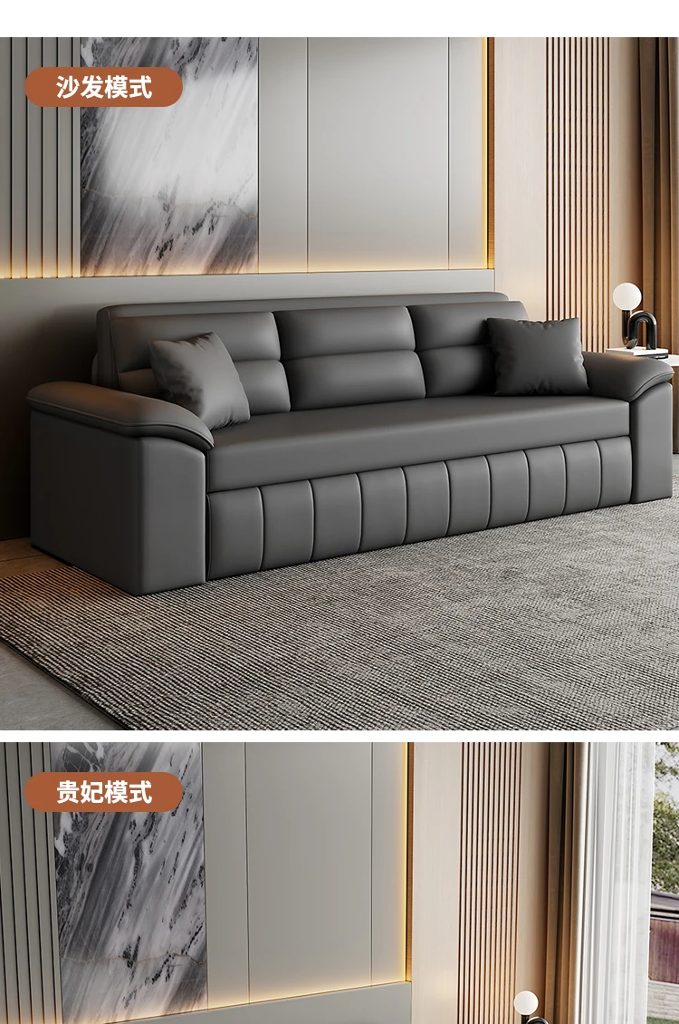 A Sofa Bed Folding Dual-Purpose Storage Household Double Small Apartment Living Room Internet Celebrity Cat Scratching Skin