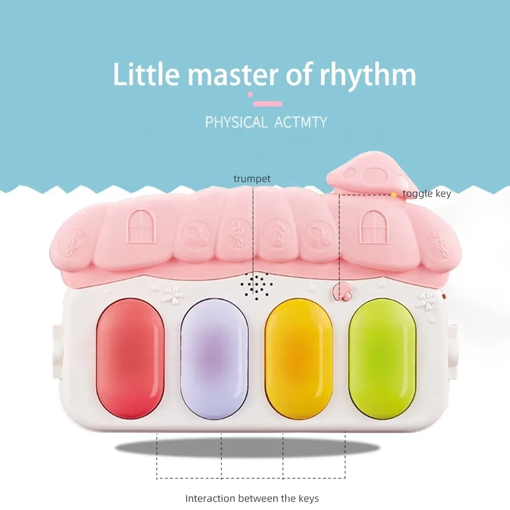 Baby Musical Activity Gym with Foot Piano | 0-36 Months Infant Play Mat | Newborn Educational Piano Toy for Sensory Development