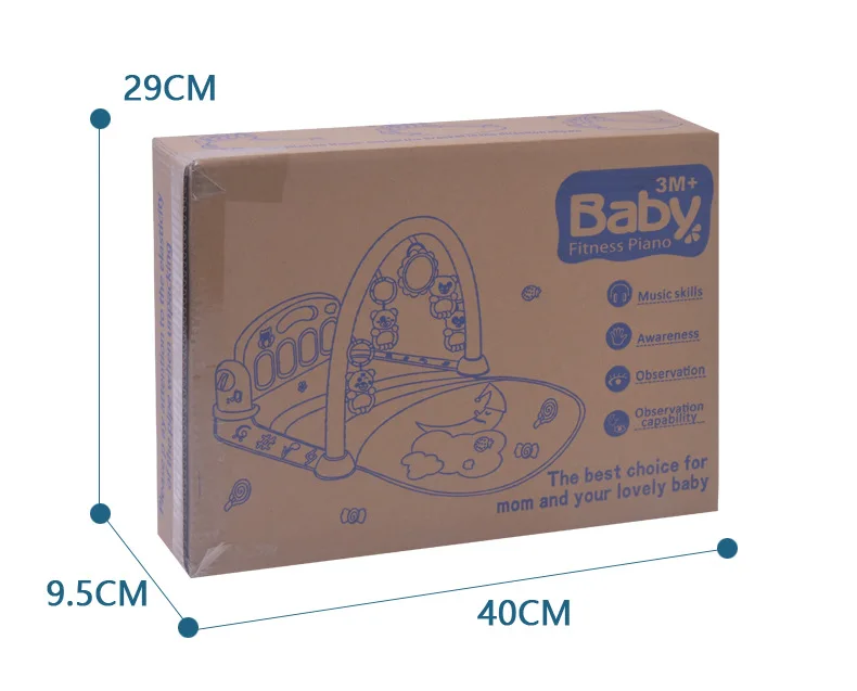 Baby Musical Activity Gym with Foot Piano | 0-36 Months Infant Play Mat | Newborn Educational Piano Toy for Sensory Development