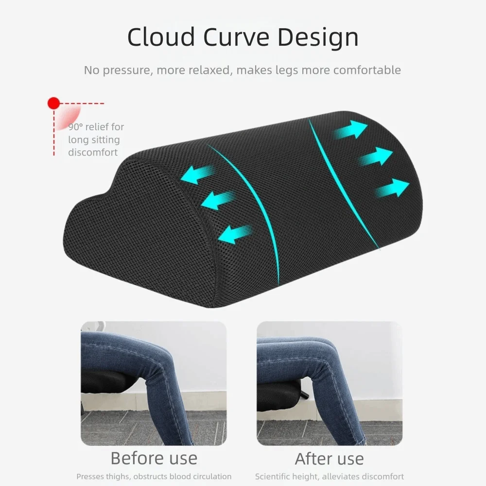 Creative Cloud Shape Feet Pillow Support Ergonomic Sponge Footrest Massage Cushion Foot Rest for Home Office Computer Work